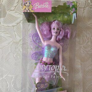 2003 BARBIE DOLL FAIRYTOPIA PURPLE SPARKLE FAIRY.